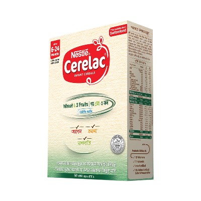 Nestle Cerelac 1 Wheat & Three Fruits (6 M+) 350 gm